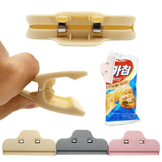 Qoo10 - Clip type bag tongs pink sealer plastic bag clip : Kitchen