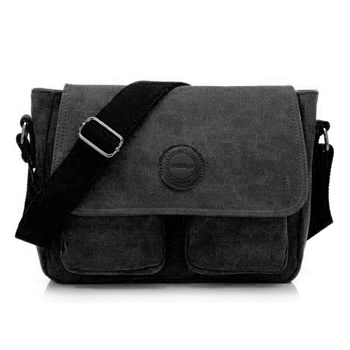 Hold Everything L1626 Black Canvas Pouch - Private - Black