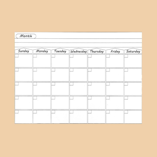 Qoo10 - Monthly calendar magnetic schedule board modern : Stationery ...