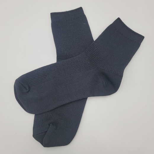 Qoo10 - Single Unisex Ribbed Socks Black Plain Middle Socks Students ...