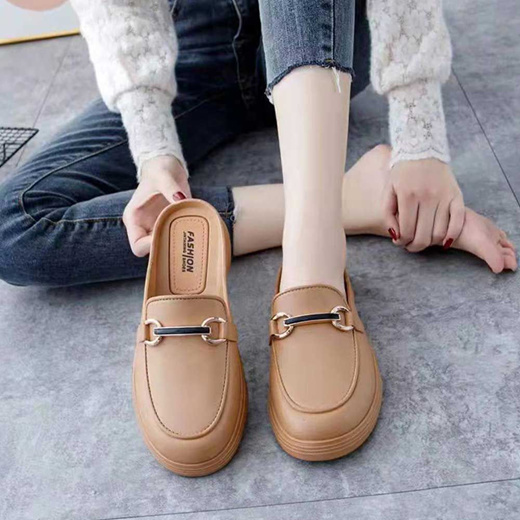 Qoo10 - Women's comfortable date look bloafer mule shoes slippers ...