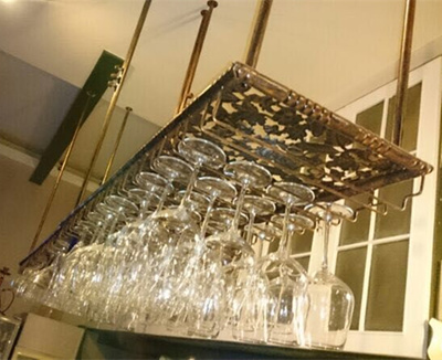 Qoo10 Pack Email Specials Hanging Wine Glass Rack Upside Down