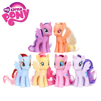 Qoo10 - Pack of 6 My Little Pony Toys Set Friendship is Magic Rainbow Dash  Tw... : Toys