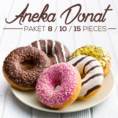 Qoo10 Paket 8 10 15 Pieces Donat  Coklat  Keju Gula  