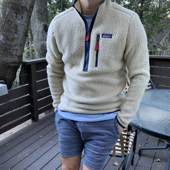 Patagonia retro pile pullover khaki online