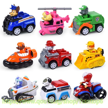 paw patrol car toy set