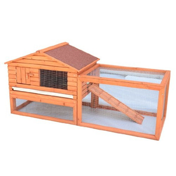 Buy Pawhut 40 Wooden Rabbit Hutch Small Animal House Pet Cage Online at  Low Prices in India 