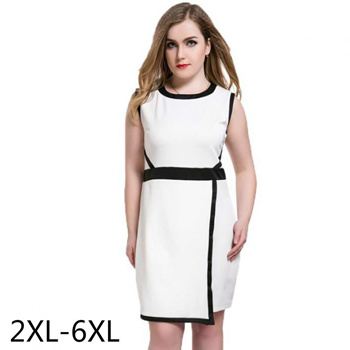 White dress women's plus on sale size