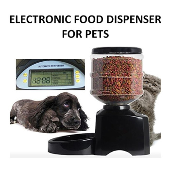 Electronic dog food clearance dispenser