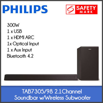 Philips soundbar with wireless 2024 subwoofer