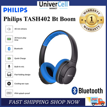 Philips bluetooth headset online tash402bk