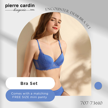 Qoo10 - Pierre Cardin Encounter Demi Bra Set 707-73610 : Lingerie &  Sleepwear