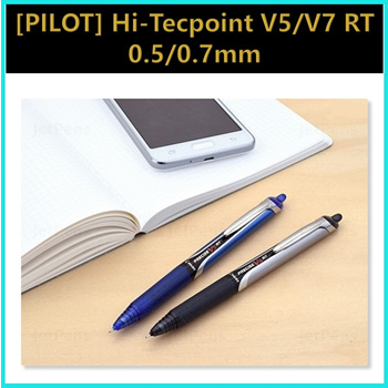 3 x Pilot Hi-Tec-C Slim Knock 0.3mm Retractable Rollerball Gel Pen