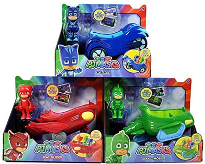 Qoo10 Pj Masks 3 Mobile Vehicles Bundle Cat Car Owl