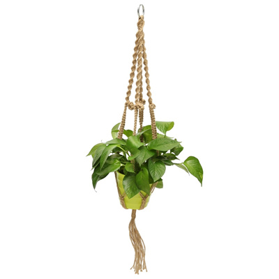 Plant Pot Hanger Rame Jute For Indoor Outdoor Ceiling Holder Hanging Basketlength About 93cm