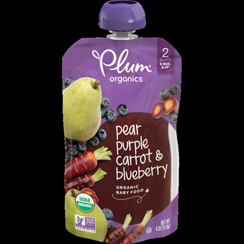 Plum blueberry store pear purple carrot