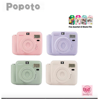 Qoo10 - Popoto Instant Polaroid Camera includes free 10s assorted