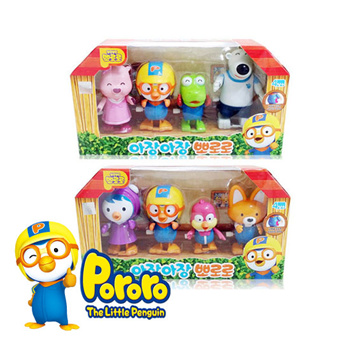 Pororo Characters Figures Wind Up Walking Toy Set Plastic Doll Pcs Full ...