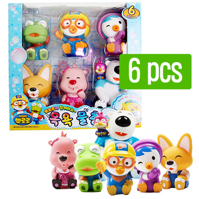 Qoo10 - Pororo and Friends [Bath Water Gun Toy 6Pcs] Pororo Crong Loopy ...