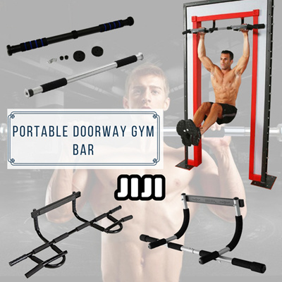 Qoo10 - ★Portable Doorway Gym Bar★ Heavy Duty Iron Gym Bar Upper Body ...