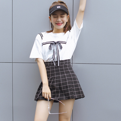 Qoo10 - Post summer 2016 Korean tennis skirt retro Plaid high waist ...