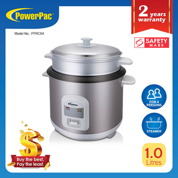 powerpac rice cooker 1l