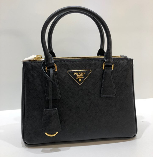 Qoo10 - PRADA Galleria Saffiano Leather Bag (1BA896 NZV F0002 BLACK ...