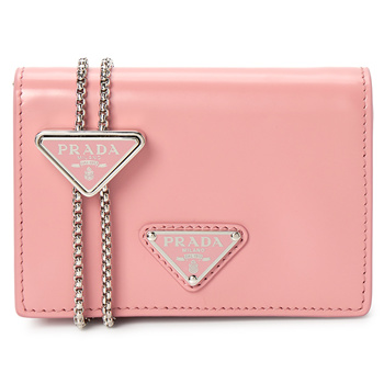 Prada Triangle-logo Saffiano Wallet In Pink