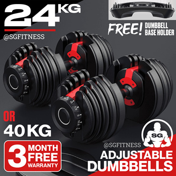 Qoo10 Pre Order Adjustable Dumbbells 24KG 40KG Bowflex