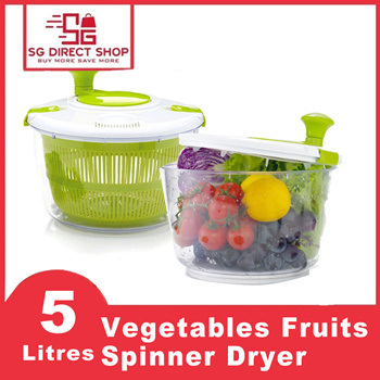 Salad Spinner, 5L Fruits Vegetable Washer Dryer, Fruits and