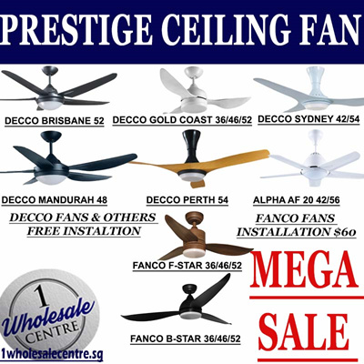 Qoo10 Prestige Ceiling Fan Crazy Price Free Installation