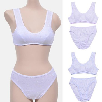 Qoo10 - Pretty Design Junior A Cup Antibacterial Bra Panties Bra Correction  : Baby/Kids Fashion