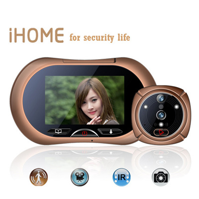 Promotion Digital Peephole Viewer With Doorbell And Auto Image Recording Function Digital 3 5 3 7 Lcd Screen 300kp Digital Door Bell Peephole Viewer