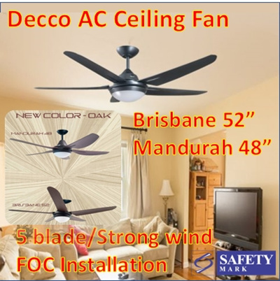 Promotion Price Decco Ac Ceiling Fan Brisbane 52 Inch Mandurah 48 Inch