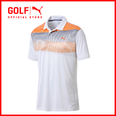 puma orange polo