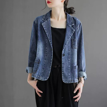 Qoo10 - PY vintage design denim cropped short-sleeved short jacket summer  loos... : Women's Clothing