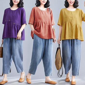 Qoo10 - PY Plus Size Oversized Fit Two-Piece Soft Can Kang Womens T-Shirt  Stra : Women's Clothing