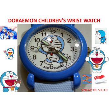 Doraemon Black Dial White Strap Digital Led Bracelet Unisex Band Watch for  Boys & Girls