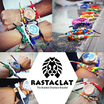 Rastaclat Duodess Blue Coral Knotted Urban Shoelace Bracelet Wristband  11200102 | eBay