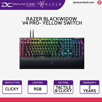 Buy Razer BlackWidow V4 Pro - Yellow Switch - US