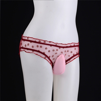 Mens Lingerie Lace Low Rise Pouch Cross-Dress Bikini Briefs Sissy Underwear  - China Sissy Underwear and Sissy Bikini price