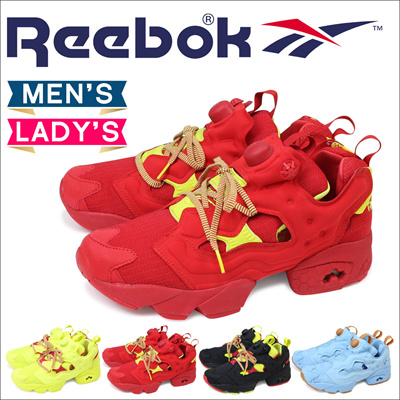 reebok pump womens red