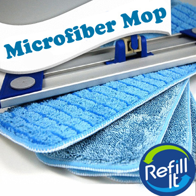 Qoo10 REFILL Microfiber Mop Pads Wet or Dry Floor 