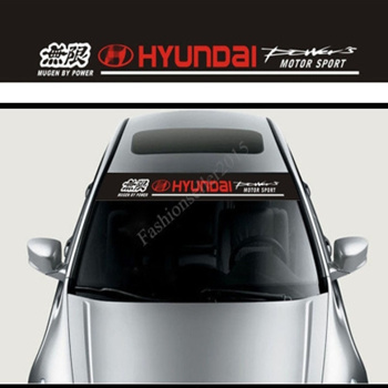 Buy Mugen Power Windshield Banner Vinyl Decal With 3 Colored Online in  India 