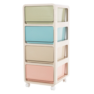 Qoo10 Removable Roller Cabinets Plastic Bedside Bathroom Storage