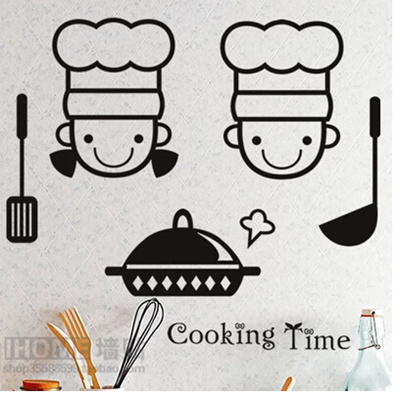 Qoo10 Removable Wall Stickers Kitchen Cabinets Cartoon Character