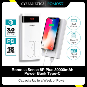 Qoo10 - Romoss Sense 8P Plus 30000mAh Power Bank Type-C