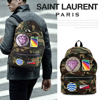 Qoo10 SAINT LAURENT Saint Laurent Multi Patch Bag Pack Women s