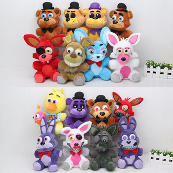 Five Nights at Freddy's 6.5 Plush Set of 4 (Bonnie, Foxy, Freddy, and  Chica) 