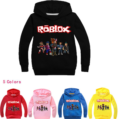 Qoo10 Sale Boys Girl Kids Fashion - sale boys amp girls cartoon roblox t shirt clothing red day long sleeve hooded sweatshirt clothes